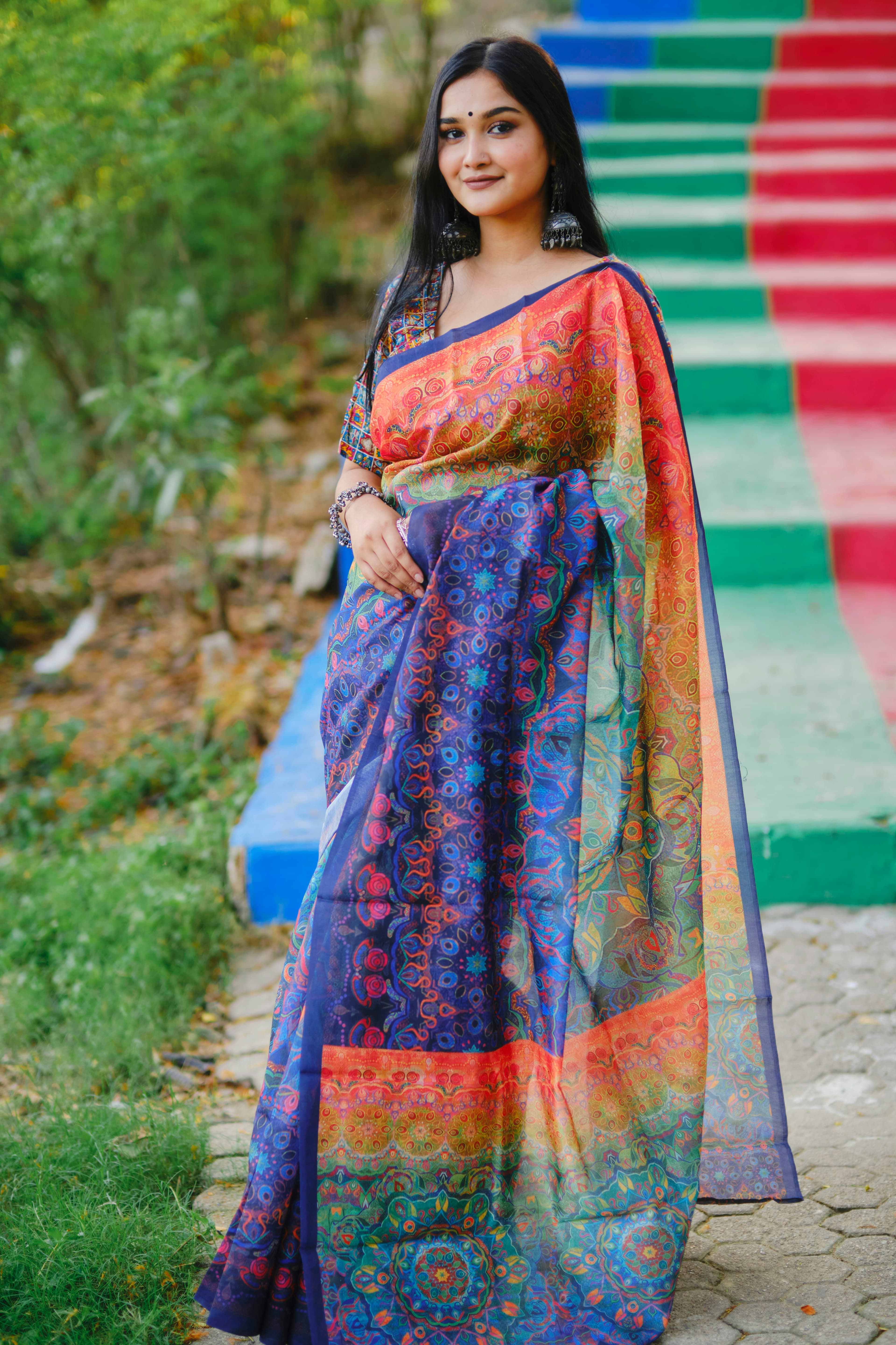 Banarasi Silk — Royal Magenta — alternate view